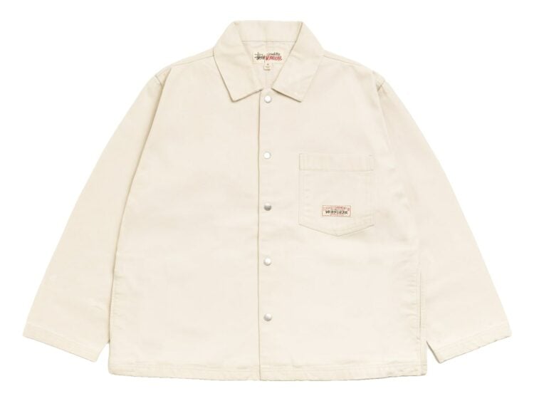 Stussy Canvas Work Overshirt Bone