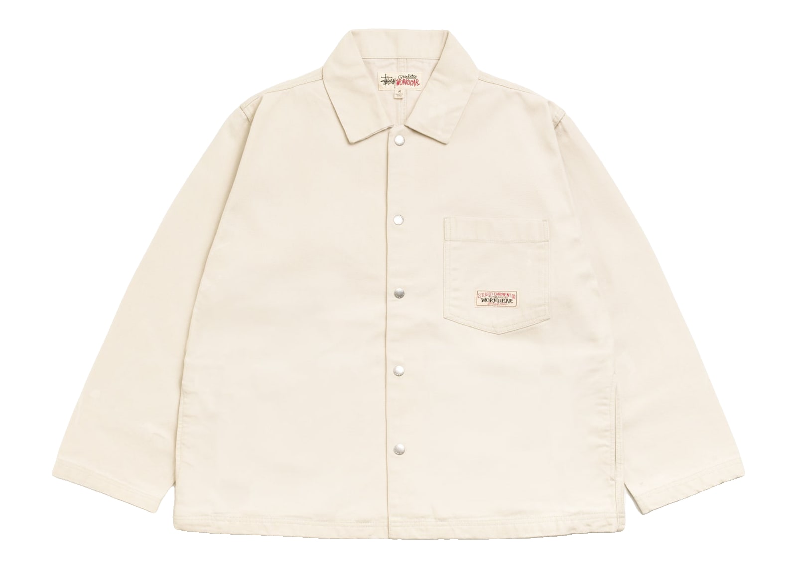 Stussy Canvas Work Overshirt Bone