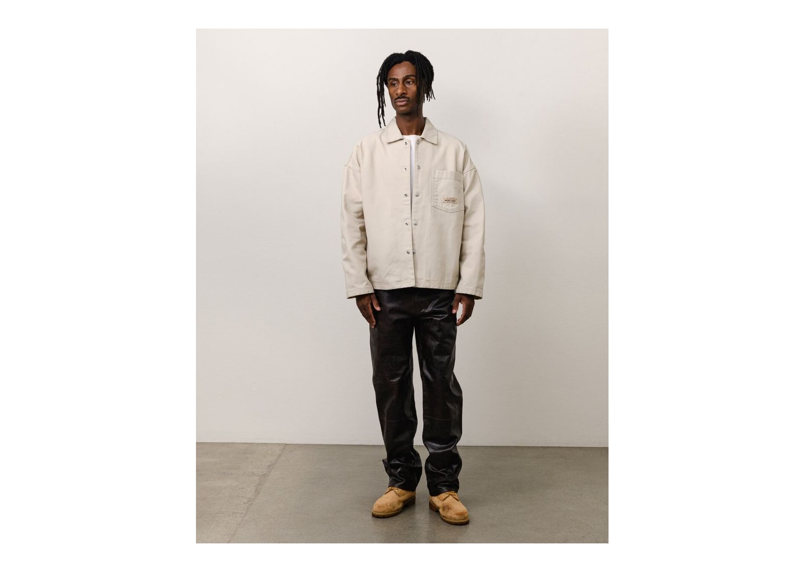Stussy Canvas Work Overshirt Bone - görsel 2