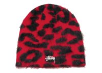 Stussy Cashmere Leopard Skullcap Red