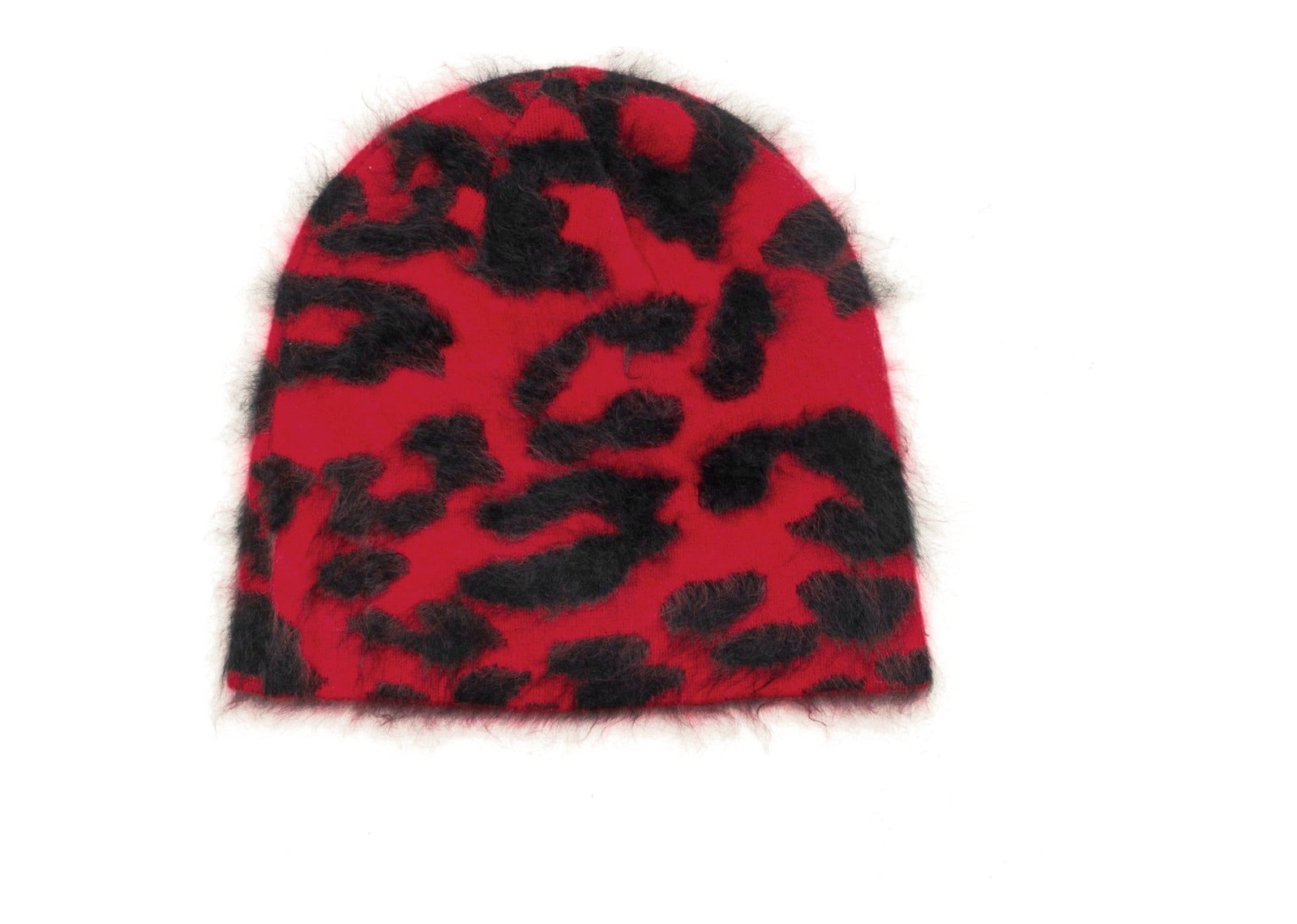 Stussy Cashmere Leopard Skullcap Red - görsel 2