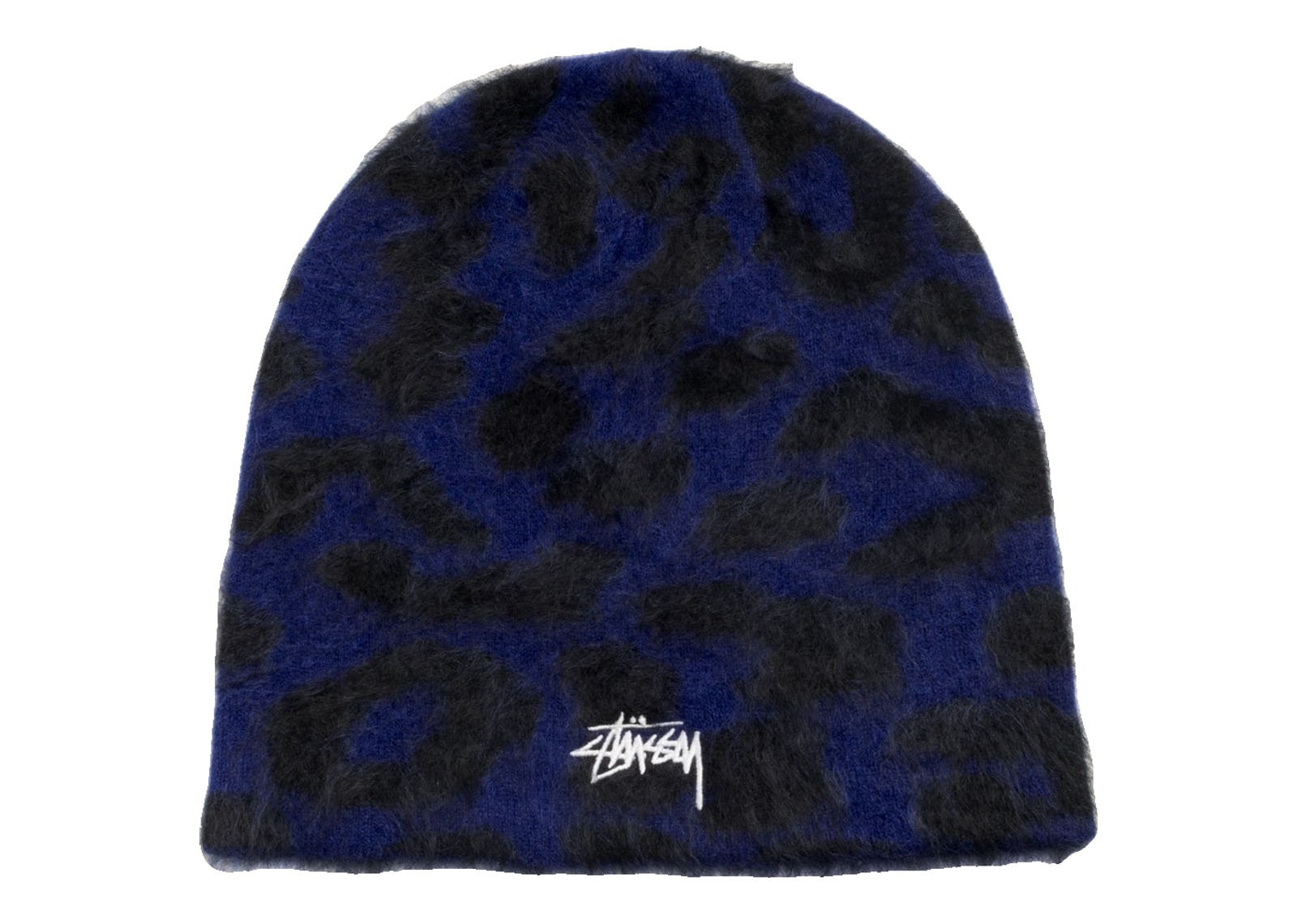 Stussy Cashmere Leopard Skullcap Royal