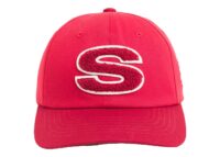 Stussy Chenille S Snapback Cap Gym Red