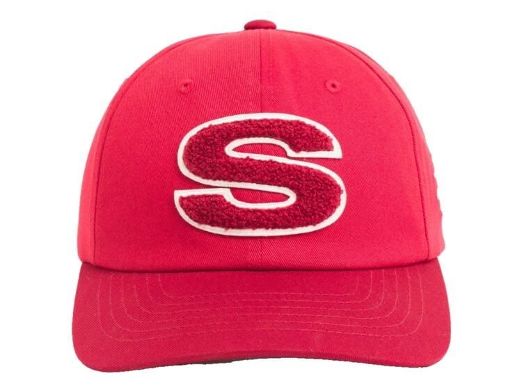 Stussy Chenille S Snapback Cap Gym Red