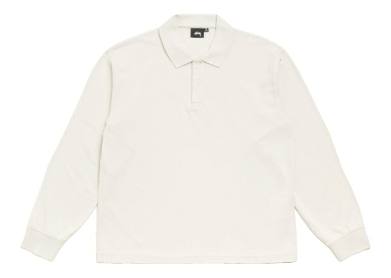 Stussy Classic Pique LS Polo Bone