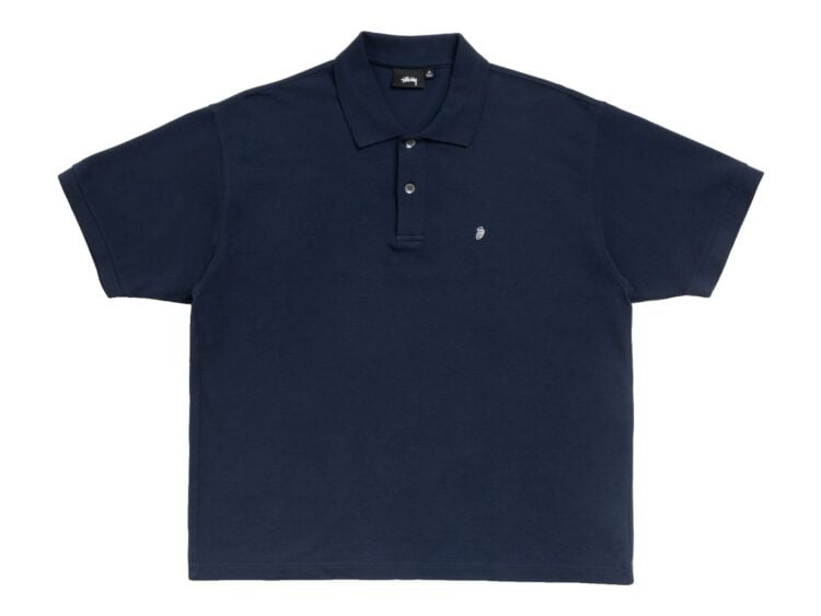 Stussy Classic Pique Polo Navy