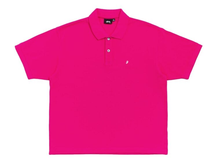 Stussy Classic Pique Polo Pink