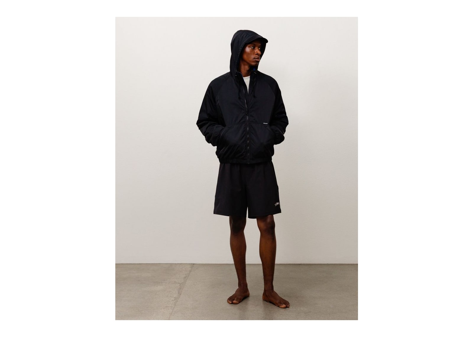Stussy Coastline Hooded Jacket Black - görsel 2