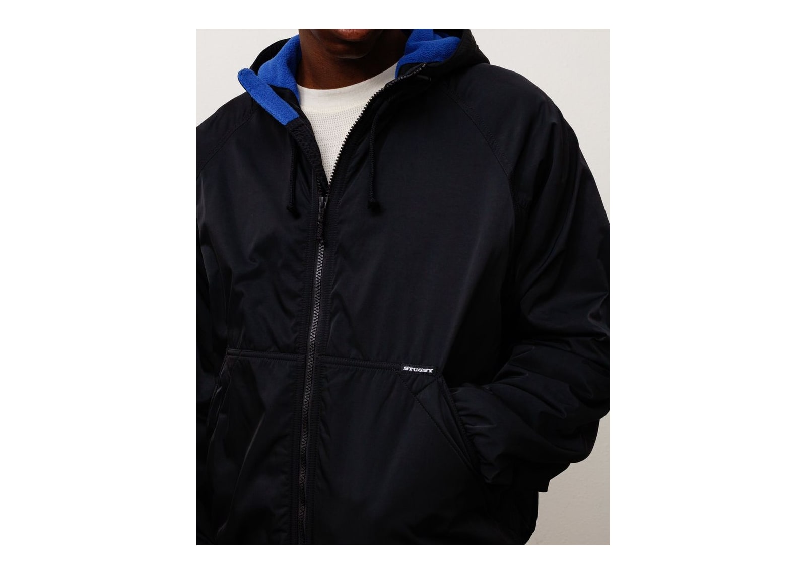 Stussy Coastline Hooded Jacket Black - görsel 3