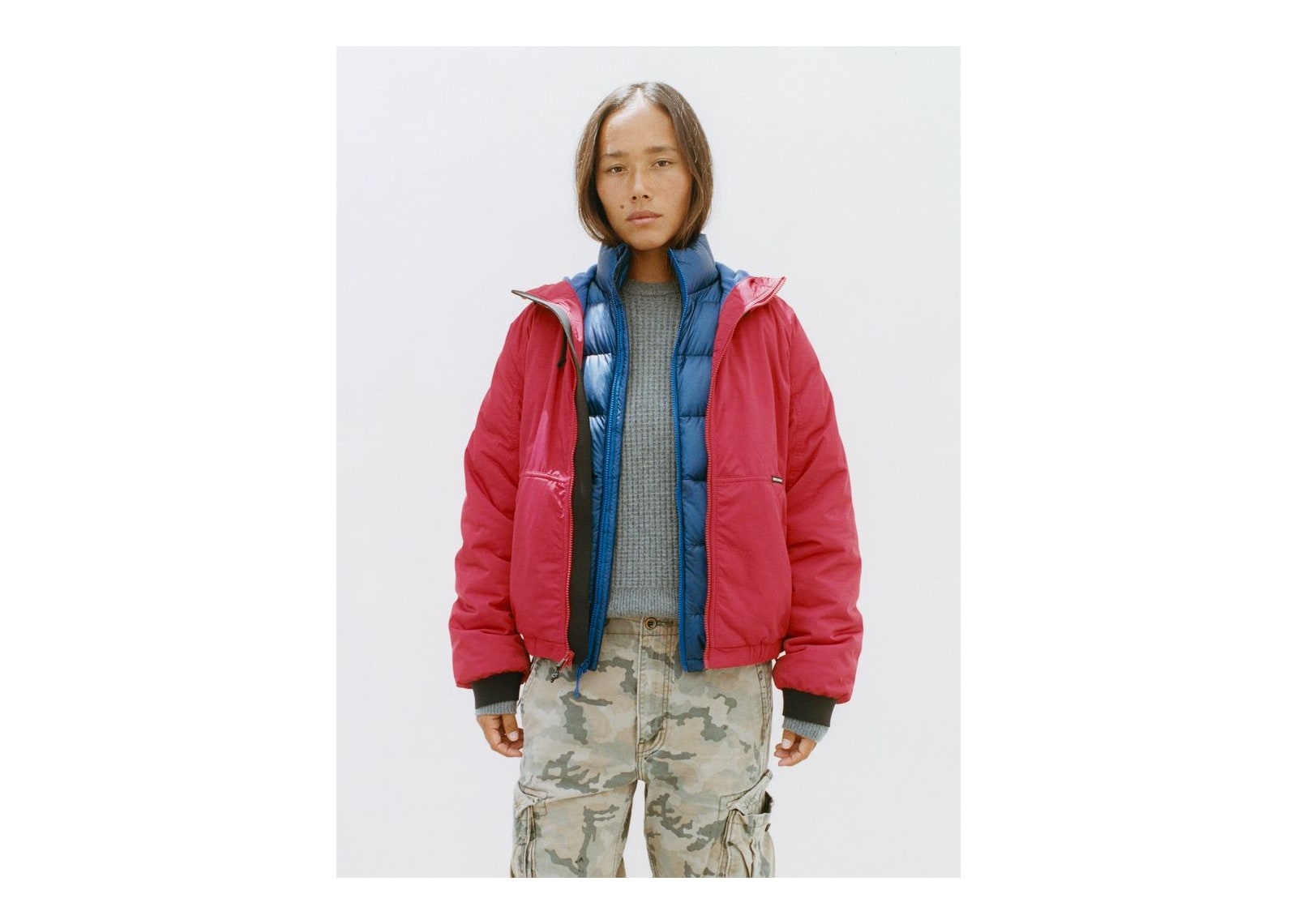 Stussy Coastline Hooded Jacket Red - görsel 6