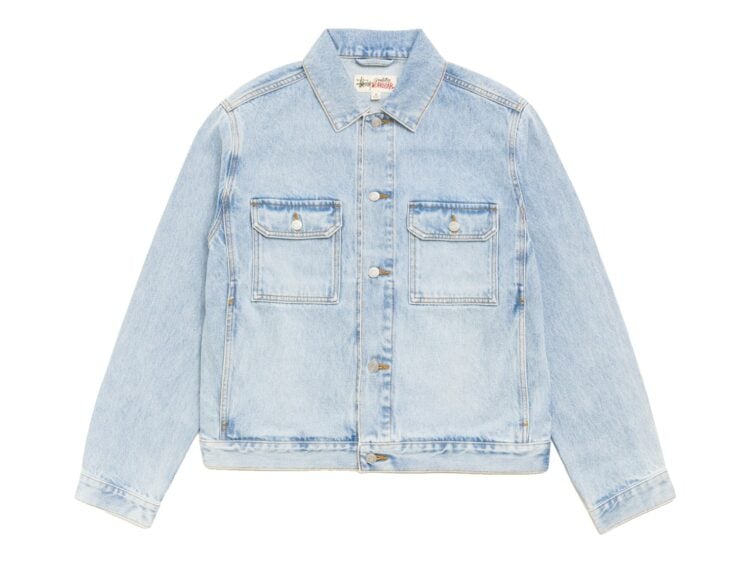 Stussy Denim Trucker Jacket Light Wash Indigo
