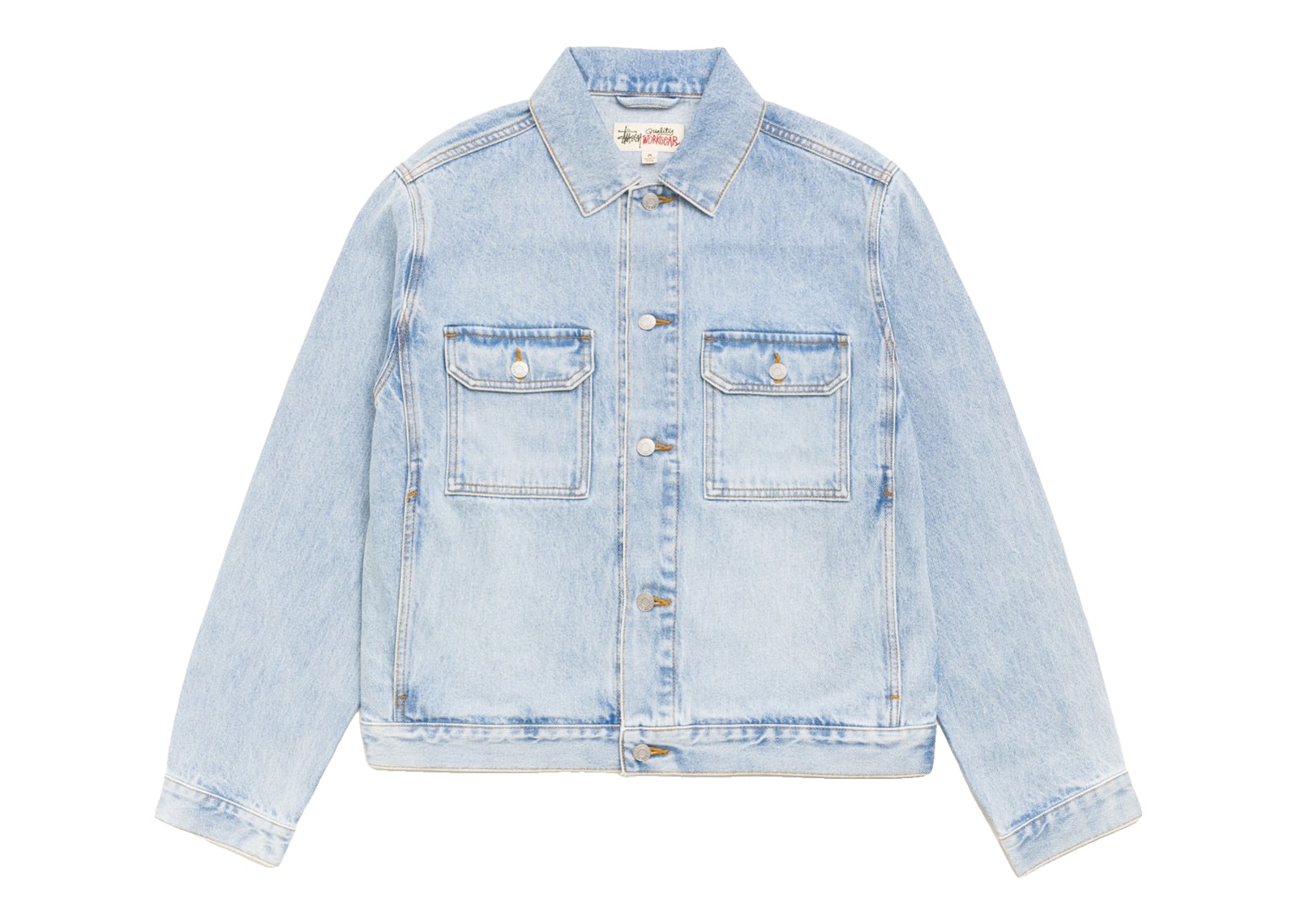 Stussy Denim Trucker Jacket Light Wash Indigo