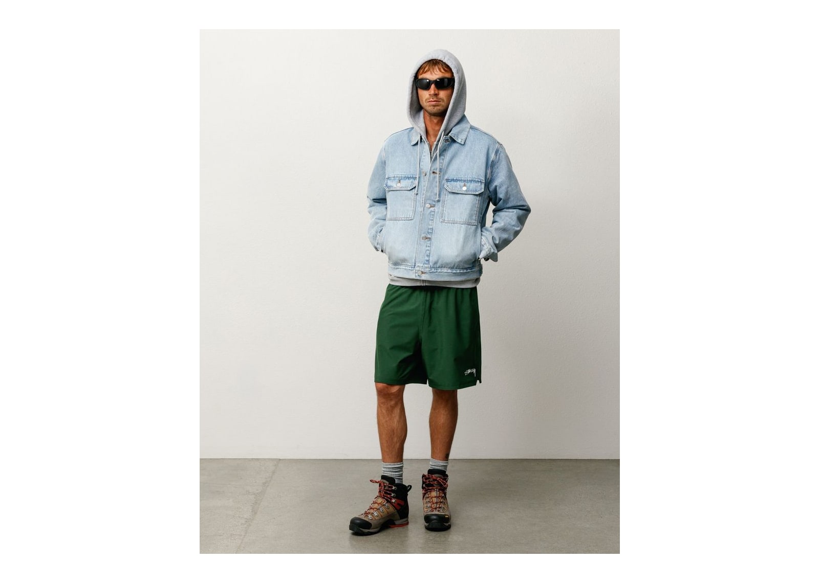 Stussy Denim Trucker Jacket Light Wash Indigo - görsel 2