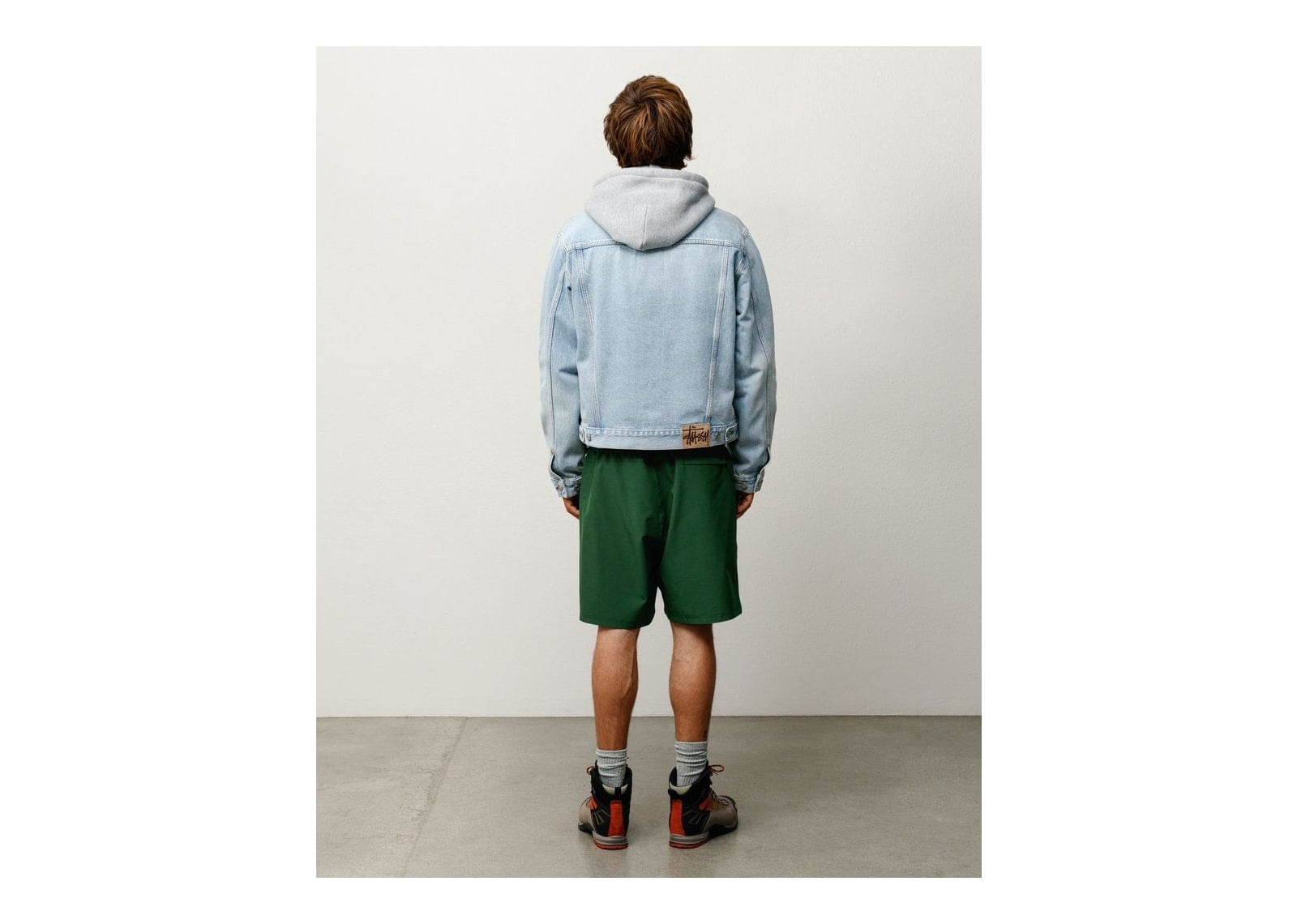 Stussy Denim Trucker Jacket Light Wash Indigo - görsel 4