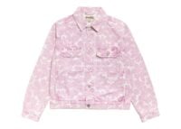 Stussy Denim Trucker Jacket Pink Hawaiian