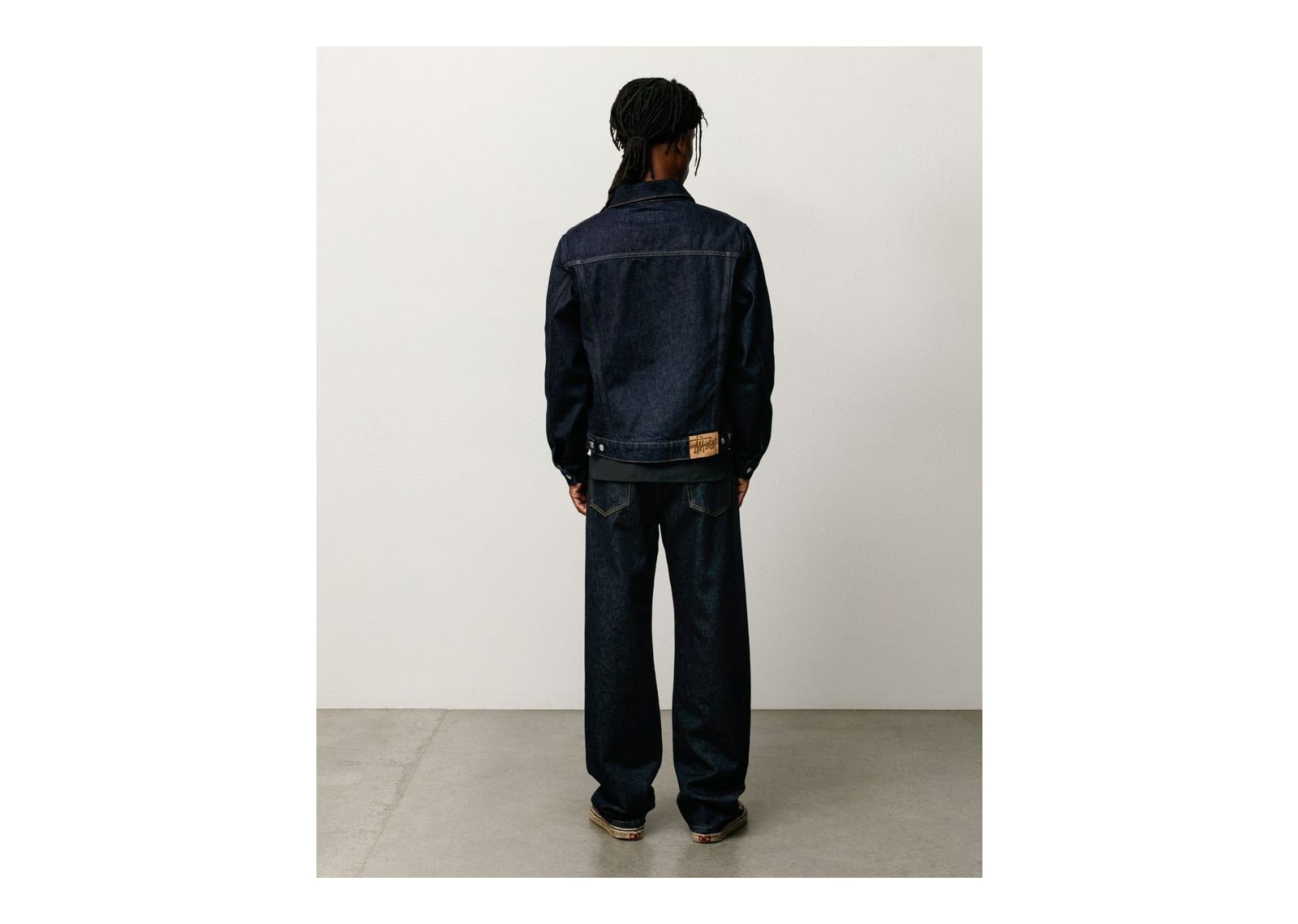 Stussy Denim Trucker Jacket Rinsed Indigo - görsel 3