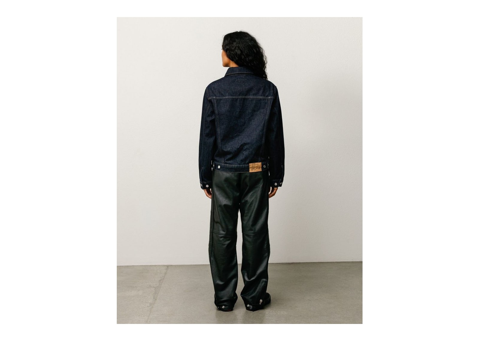 Stussy Denim Trucker Jacket Rinsed Indigo - görsel 6