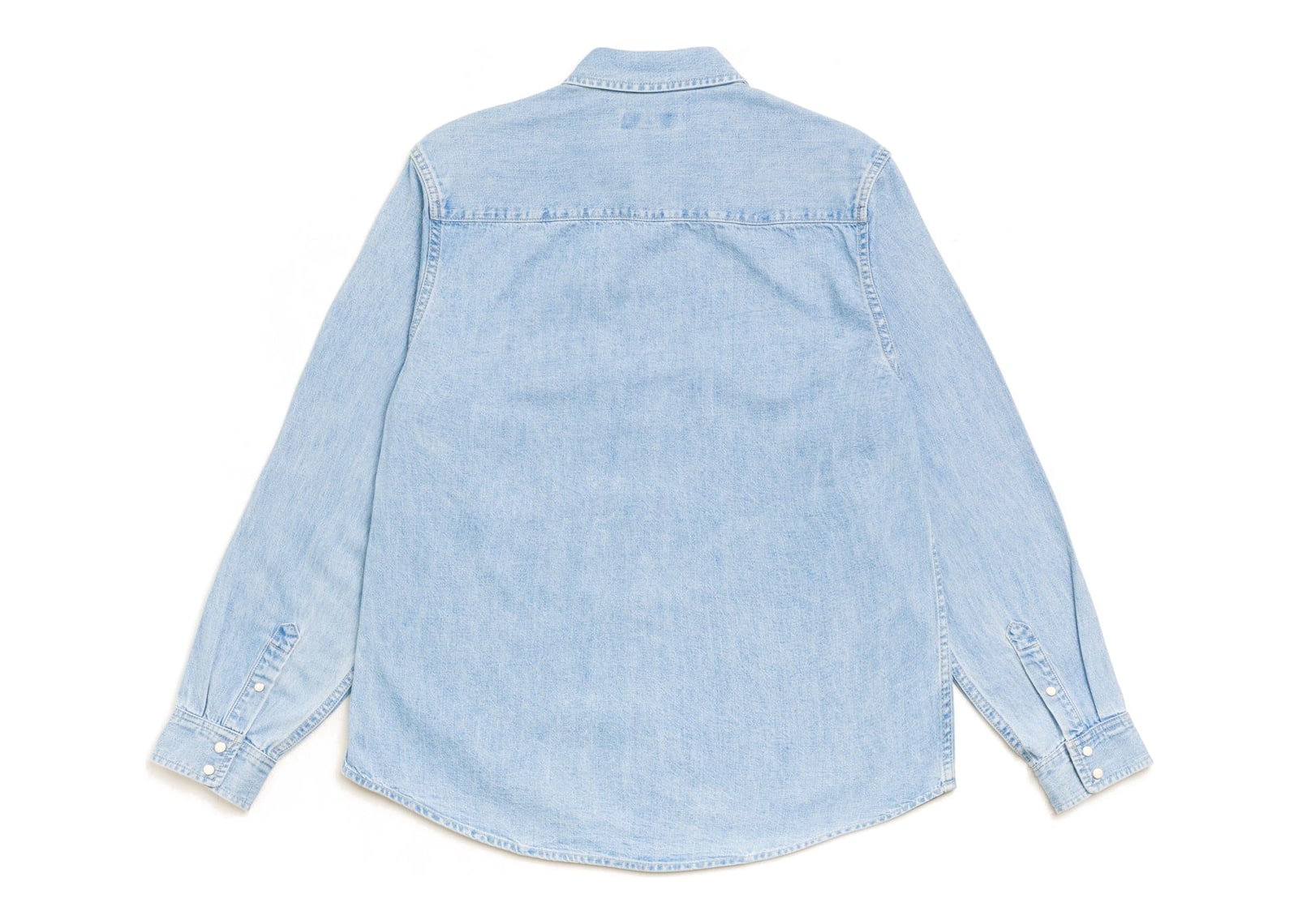 Stussy Denim Western Shirt Light Denim - görsel 5