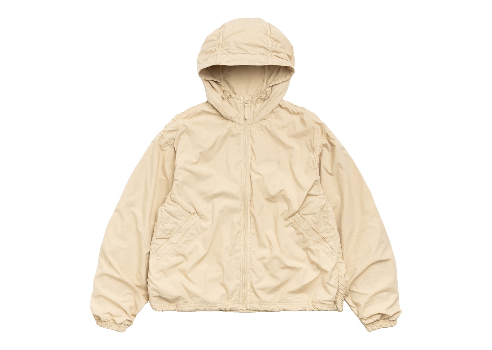 Stussy Double Cotton Hooded Jacket Sand