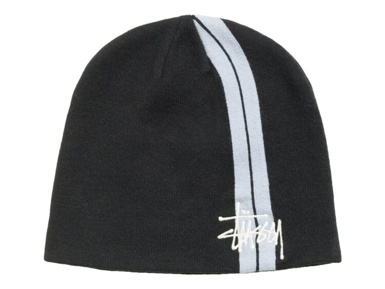 Stussy Double Stripe Skullcap Black