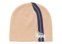 Stussy Double Stripe Skullcap Khaki