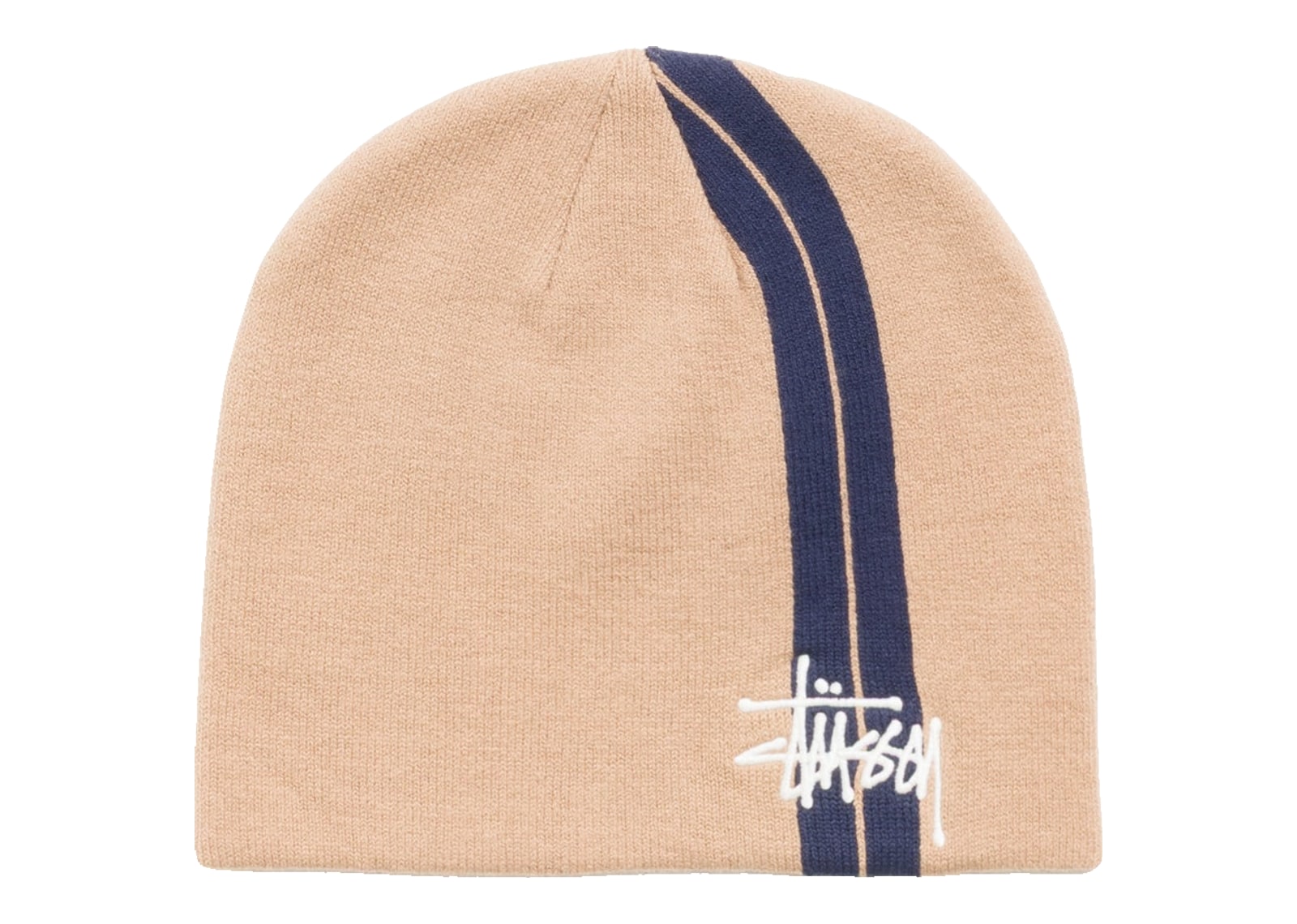 Stussy Double Stripe Skullcap Khaki