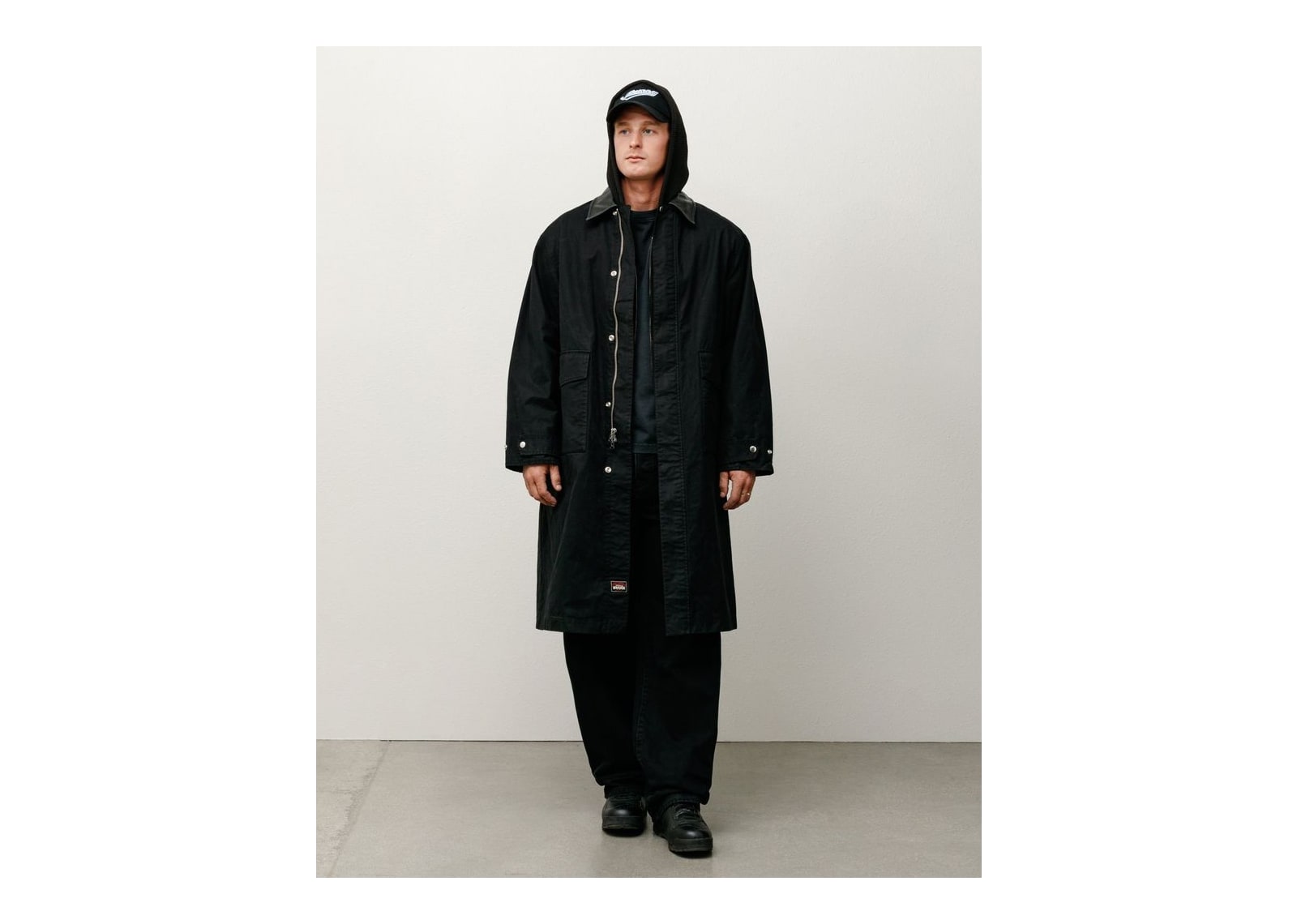 Stussy Duster Coat Black - görsel 2
