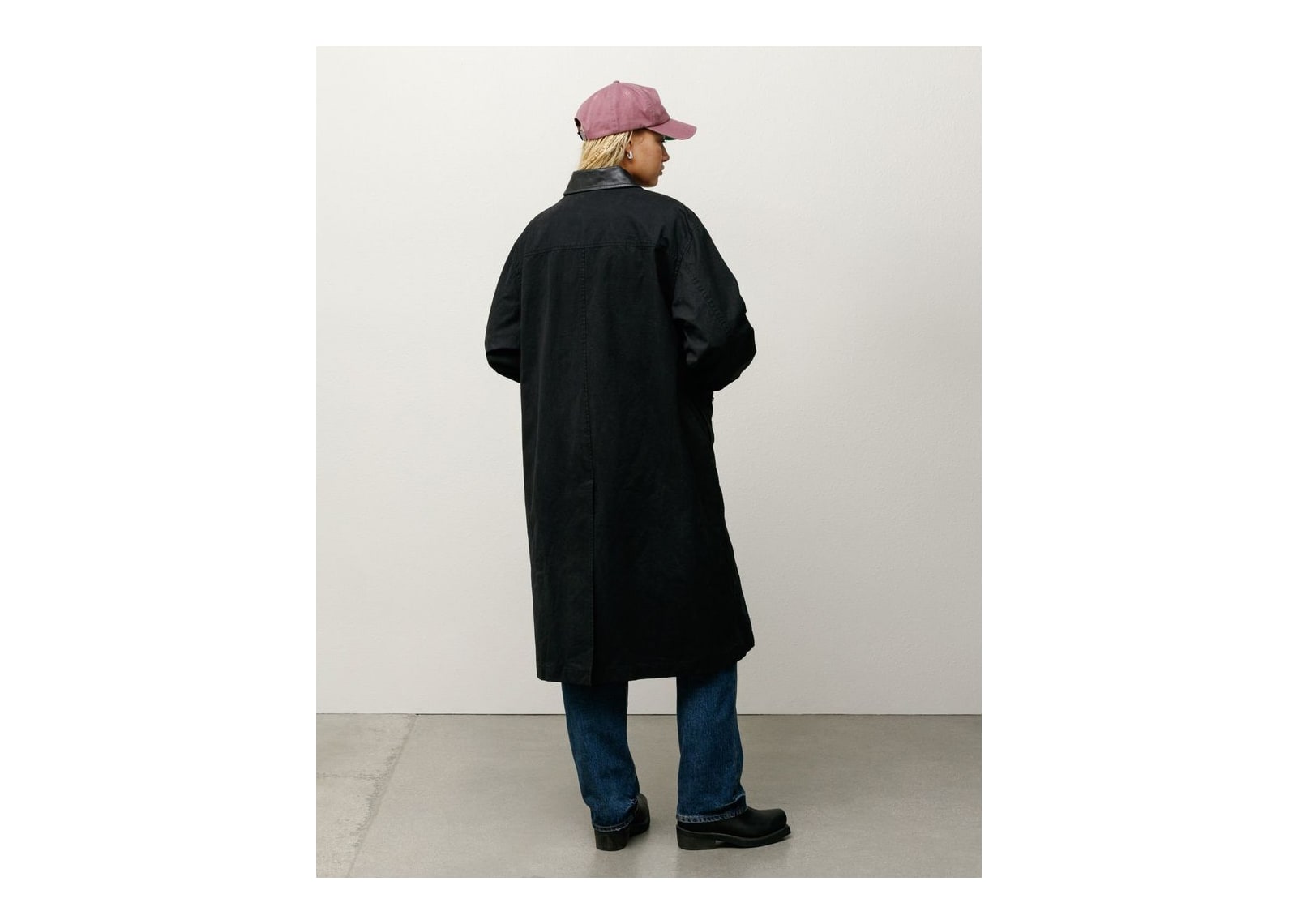 Stussy Duster Coat Black - görsel 6