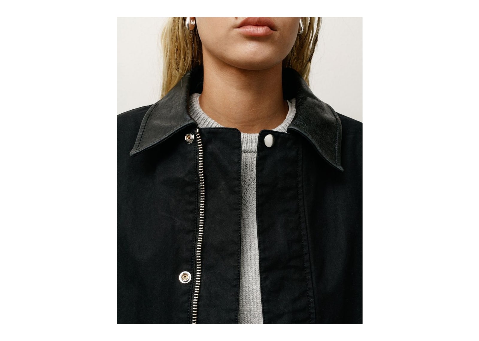 Stussy Duster Coat Black - görsel 7