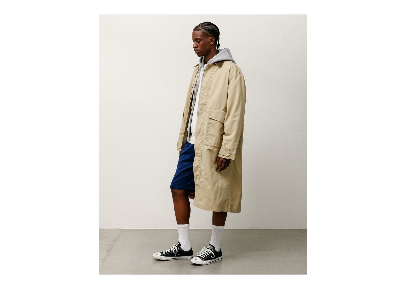 Stussy Duster Coat Khaki - görsel 3