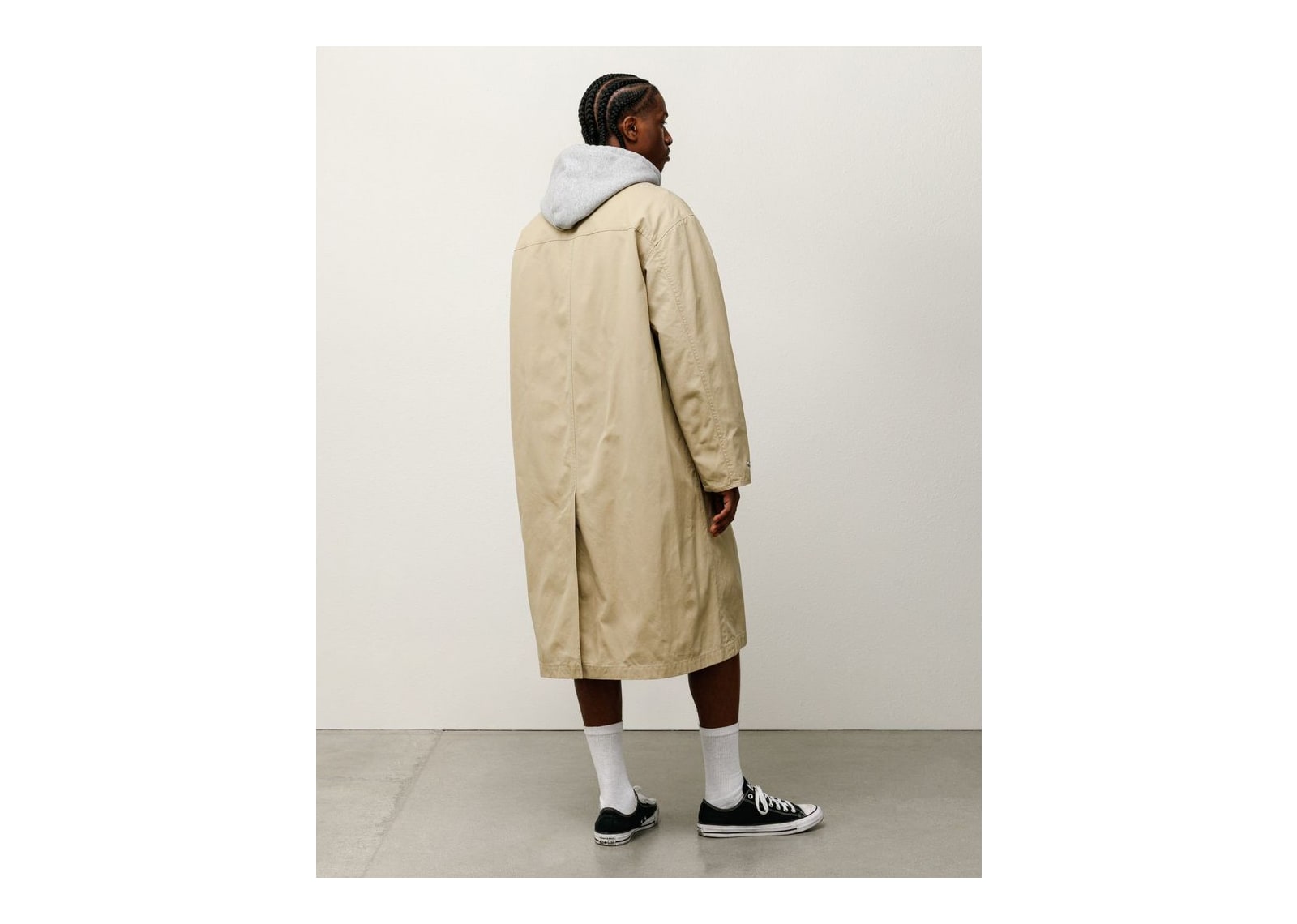 Stussy Duster Coat Khaki - görsel 4