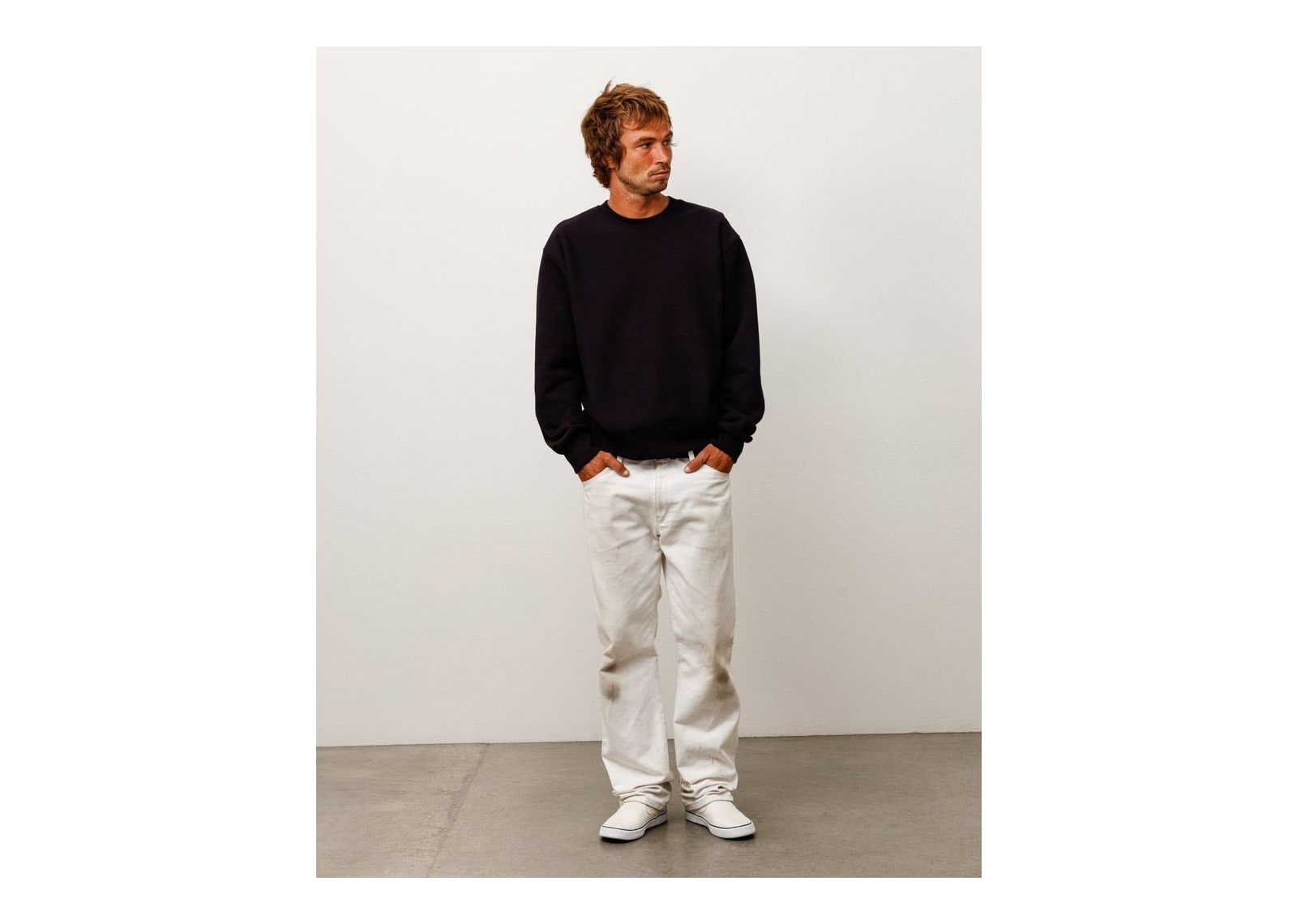 Stussy Fleece Crew Black - görsel 2