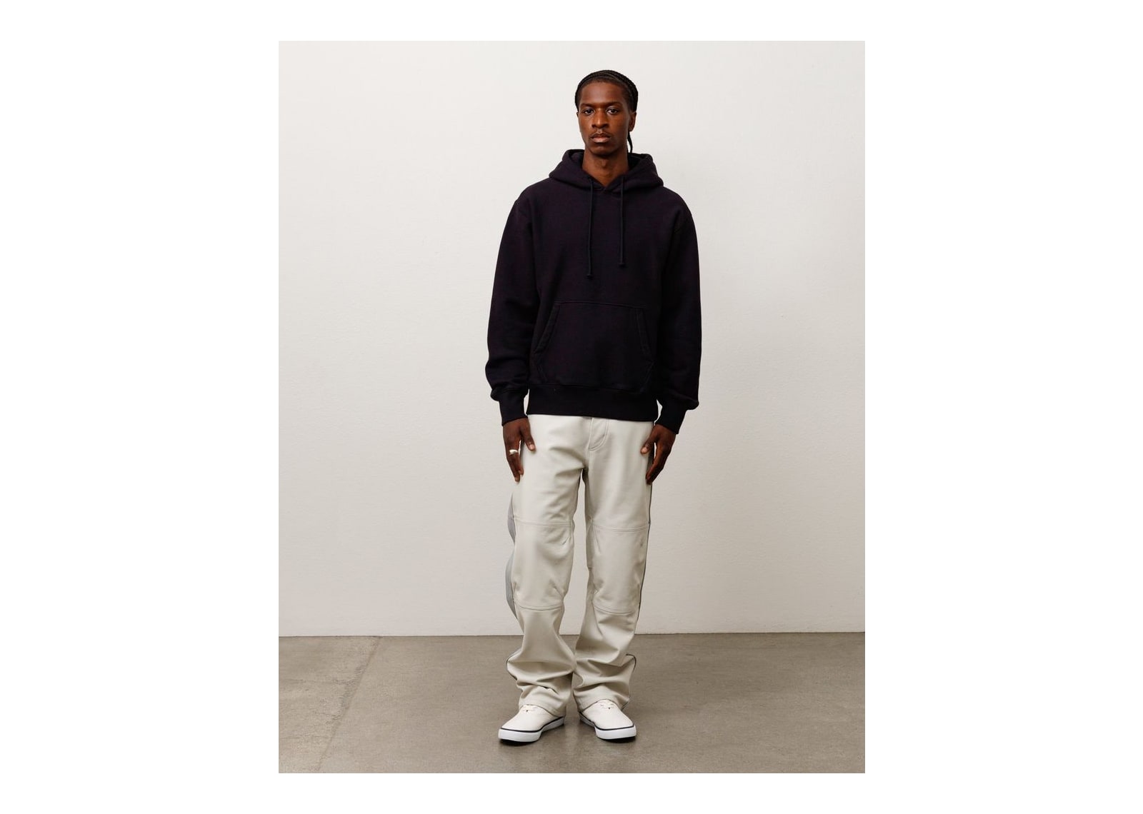 Stussy Fleece Hoodie Black - görsel 3