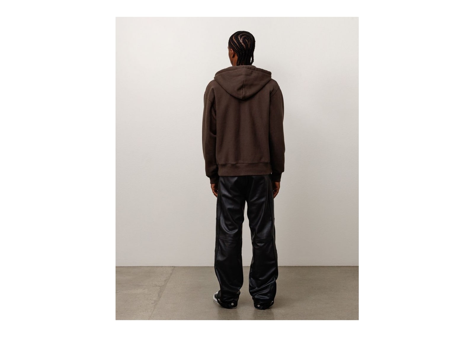 Stussy Fleece Zip Hoodie Brown - görsel 3