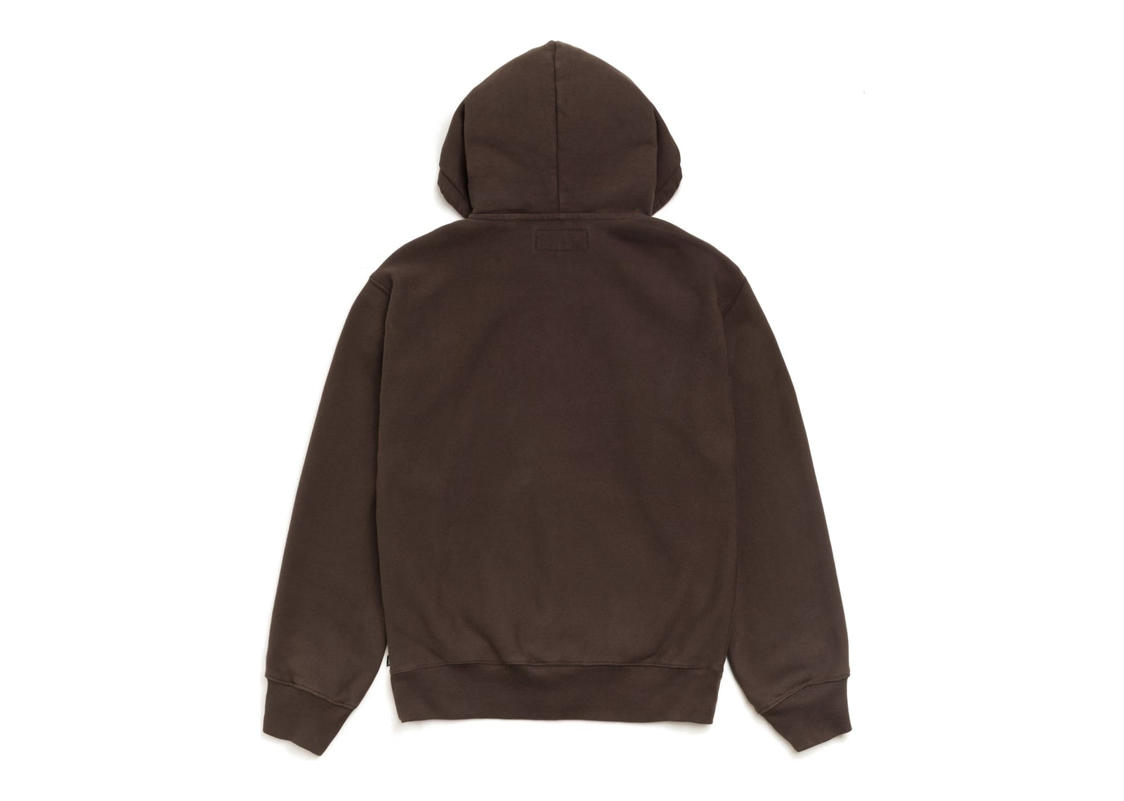 Stussy Fleece Zip Hoodie Brown - görsel 4