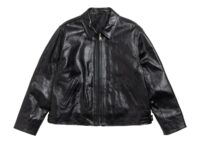 Stussy Garage Jacket Leather Black