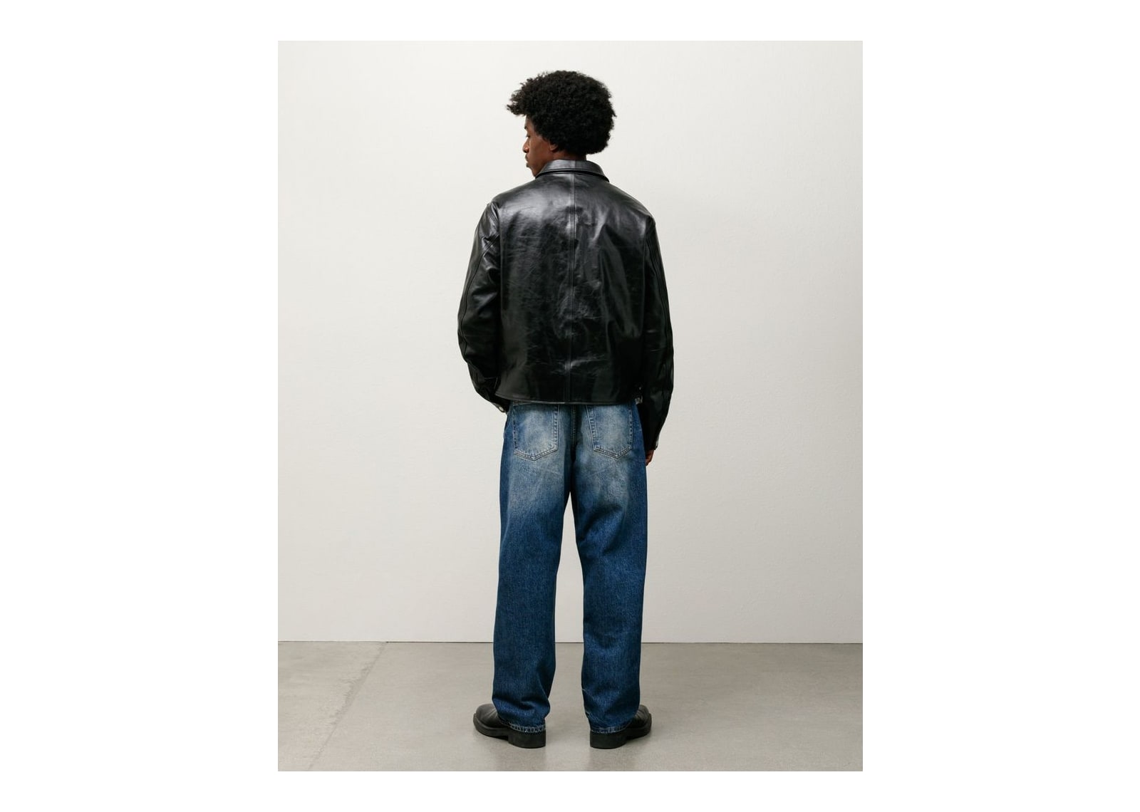 Stussy Garage Jacket Leather Black - görsel 4