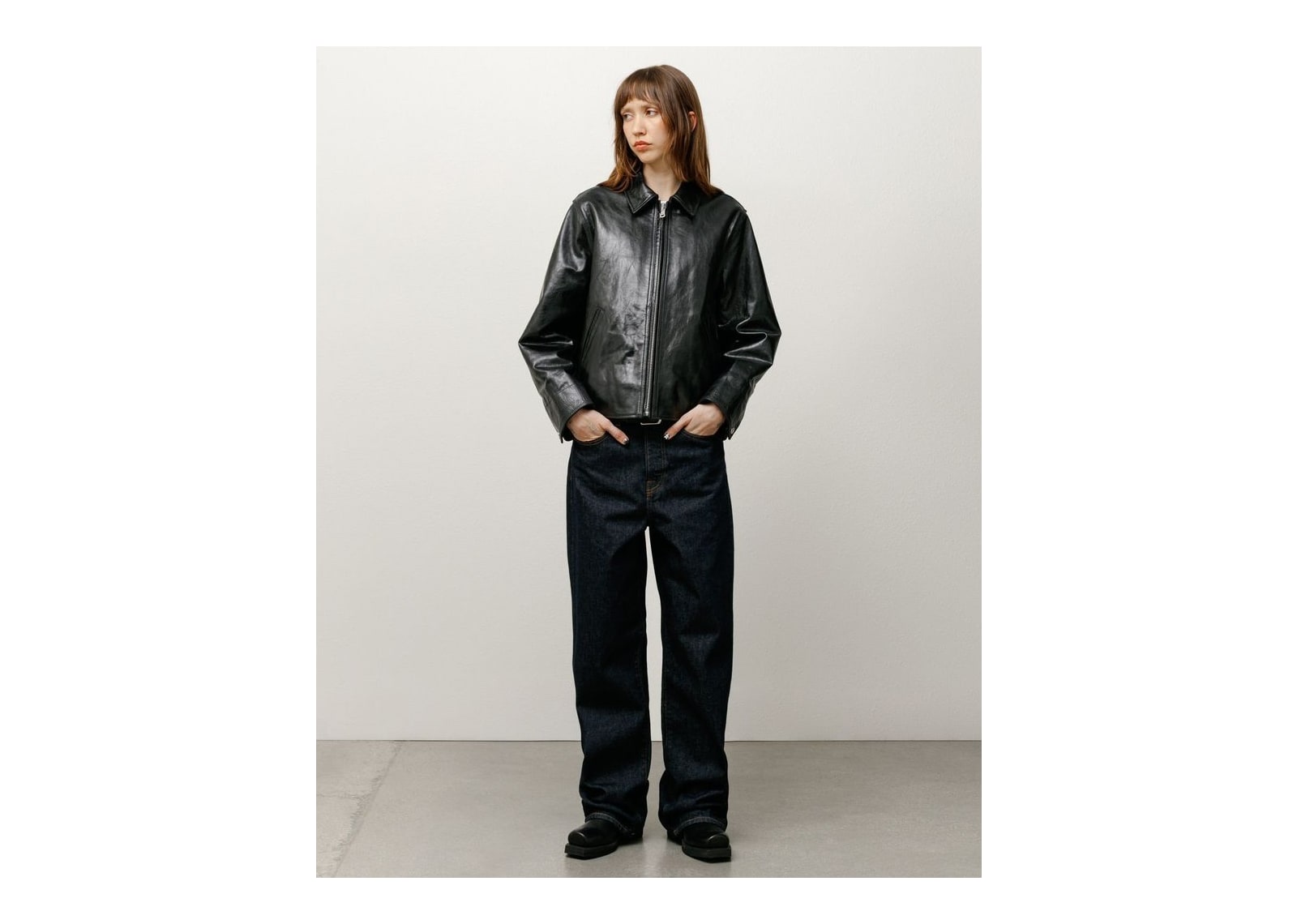 Stussy Garage Jacket Leather Black - görsel 5