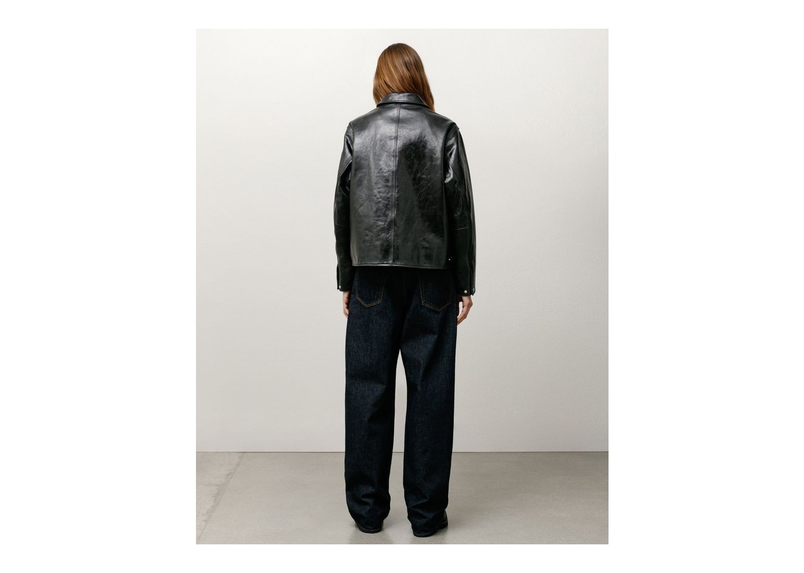 Stussy Garage Jacket Leather Black - görsel 7
