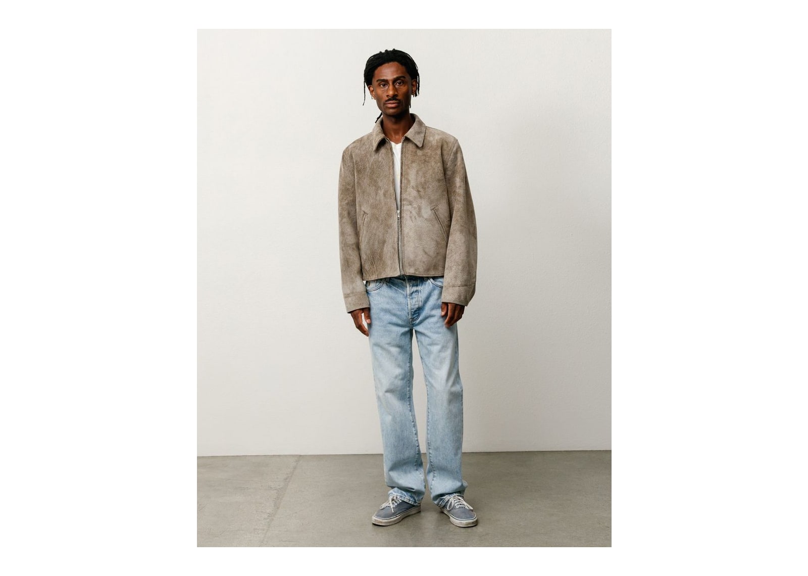 Stussy Garage Jacket Suede Suede - görsel 5