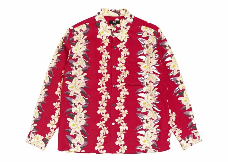 Stussy Hawaiian Floral Shirt Red