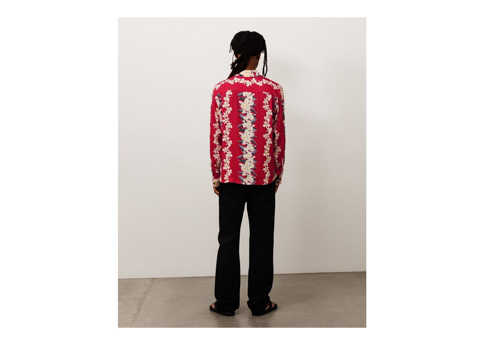 Stussy Hawaiian Floral Shirt Red - görsel 3