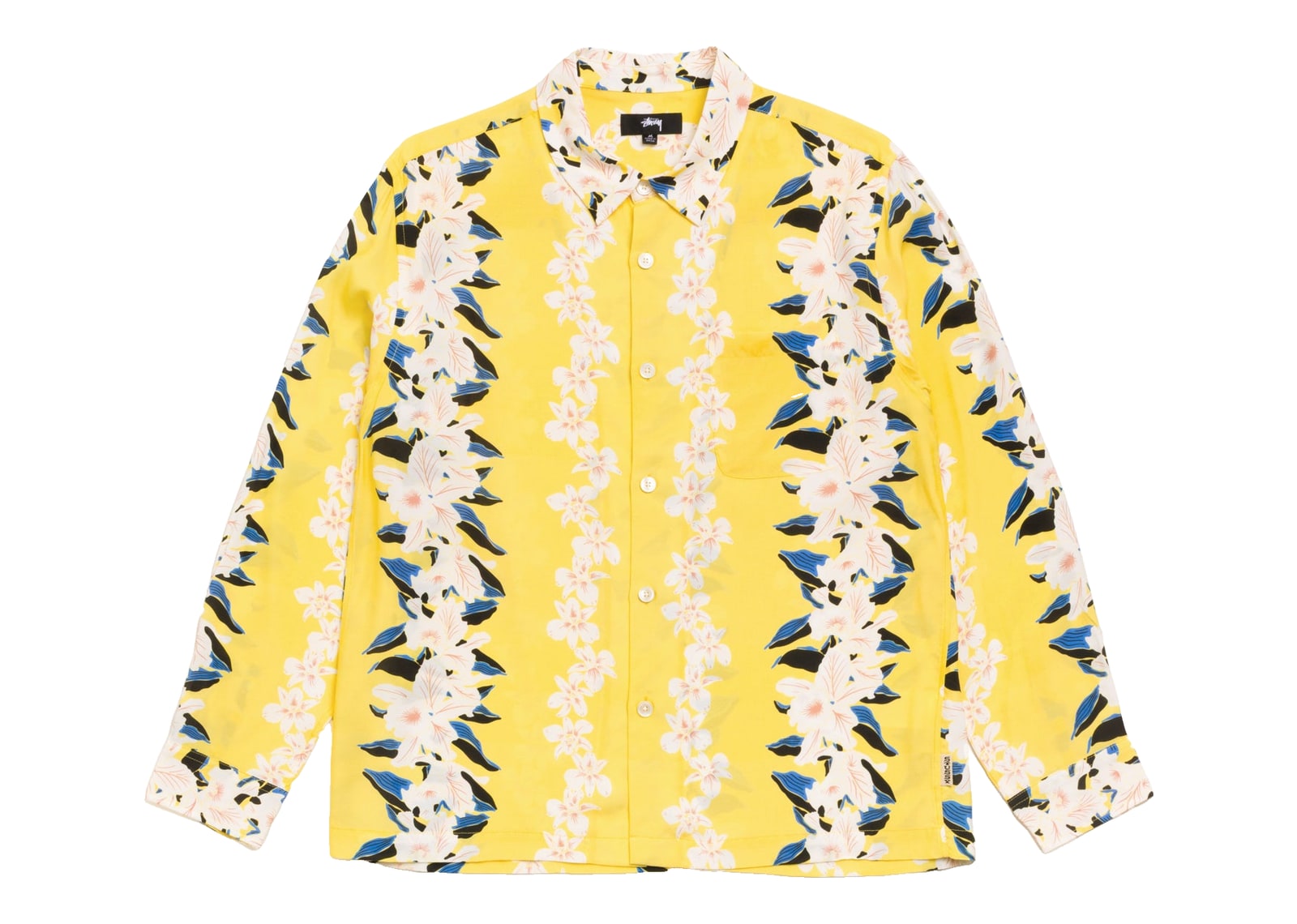 Stussy Hawaiian Floral Shirt Yellow