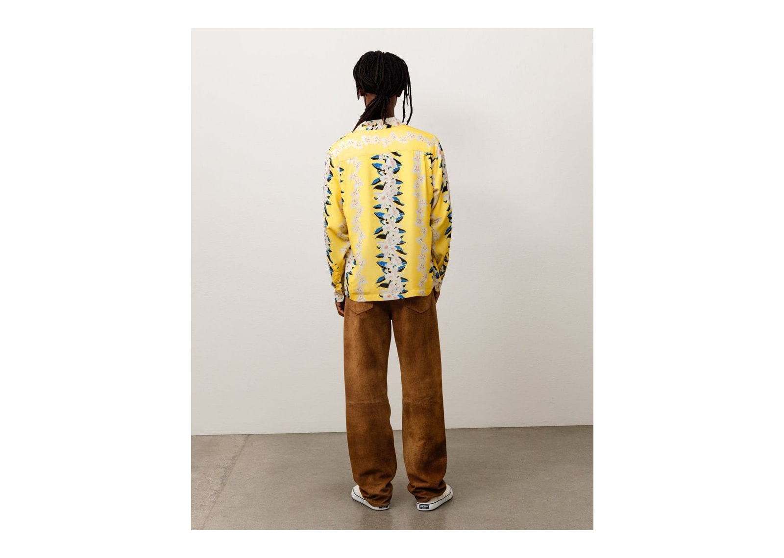 Stussy Hawaiian Floral Shirt Yellow - görsel 3