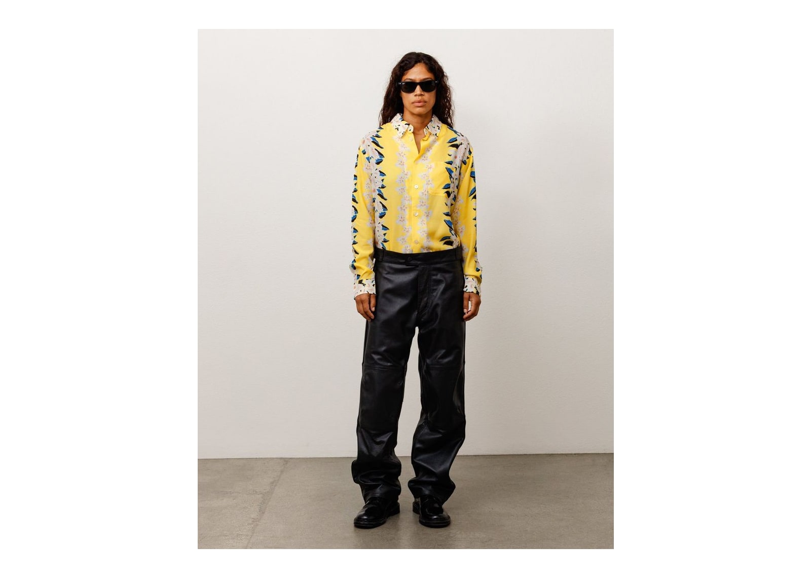 Stussy Hawaiian Floral Shirt Yellow - görsel 5