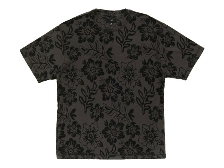 Stussy Lazy Floral Tee Vintage Black