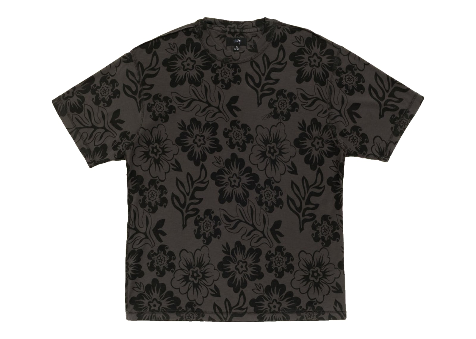Stussy Lazy Floral Tee Vintage Black