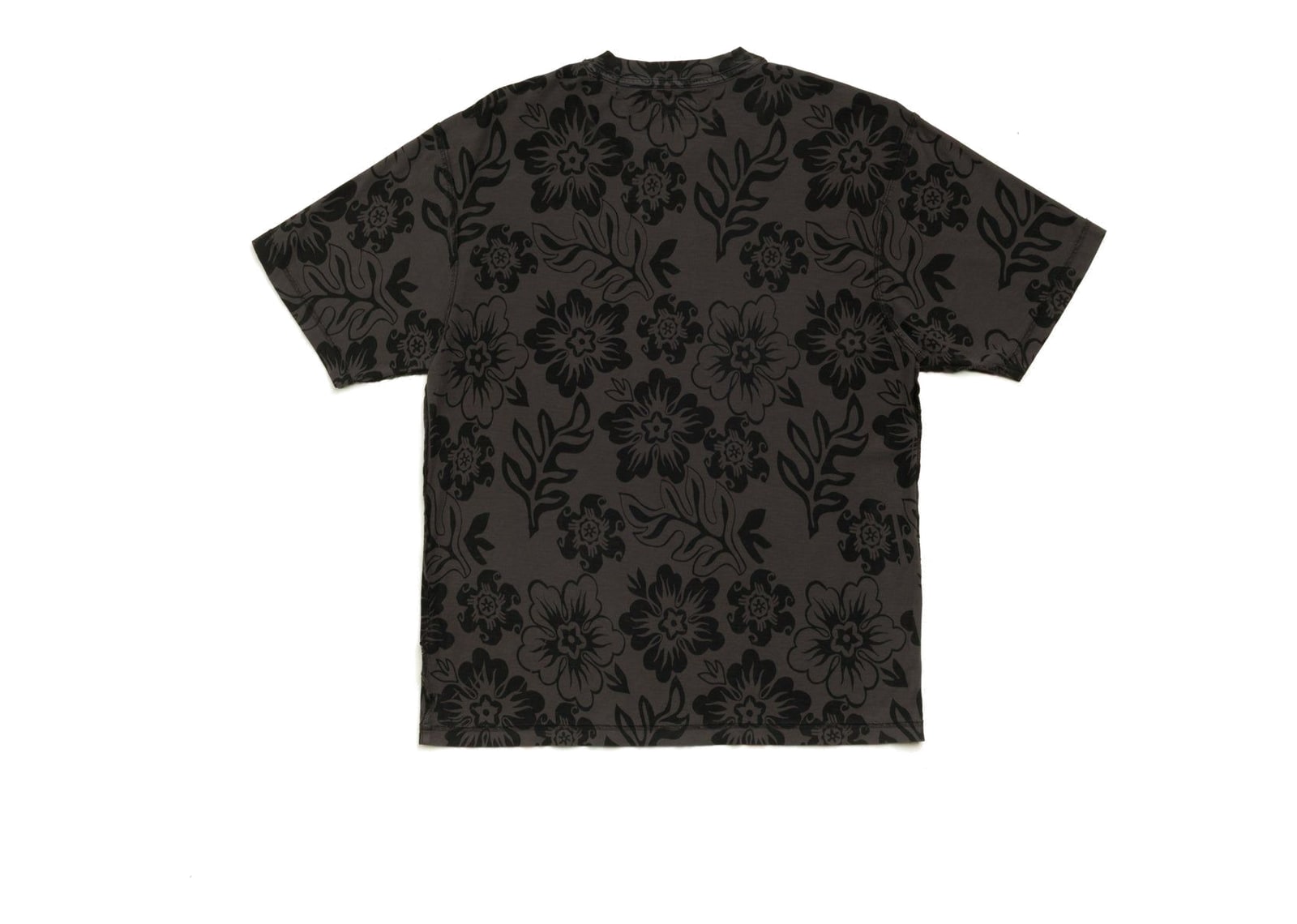 Stussy Lazy Floral Tee Vintage Black - görsel 6