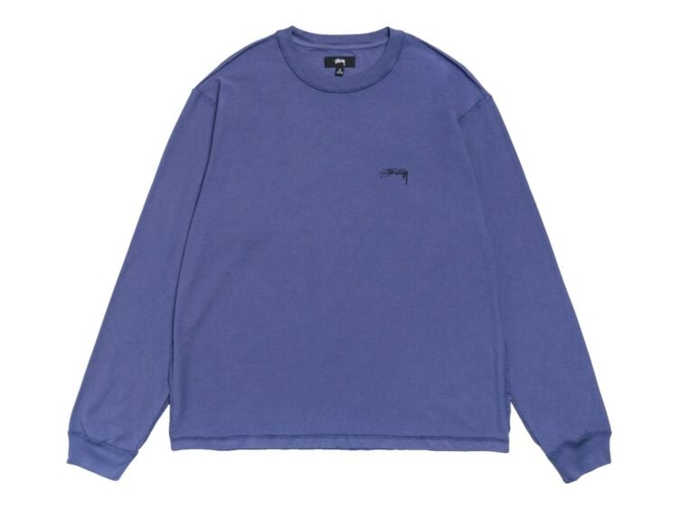 Stussy Lazy LS Tee Vintage Navy