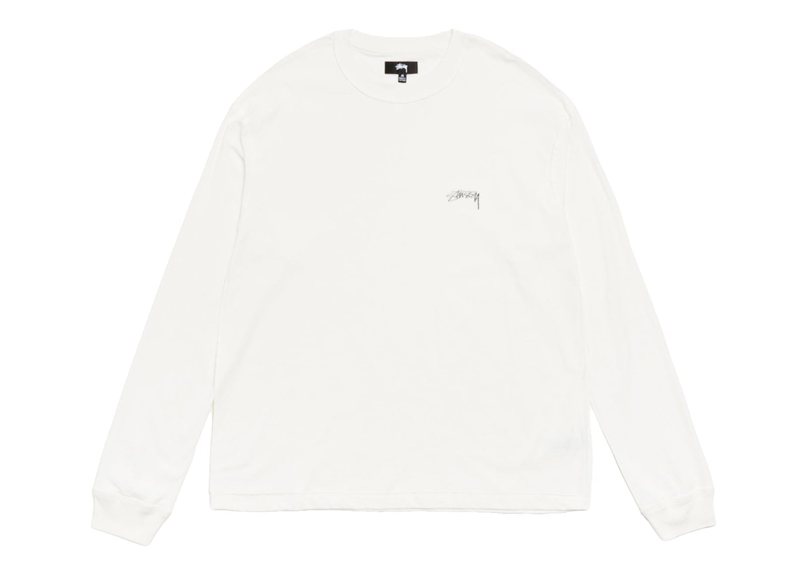 Stussy Lazy LS Tee White